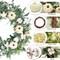Outdoor Large Fall Door Eucalyptus Wreath with White Pumpkin,Thanksgiving Harvest Decorations,Home Porch Wall Decor